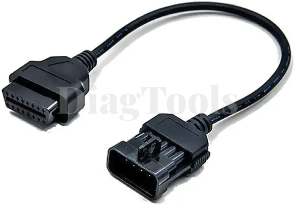 Перехідник Opel 10pin в OBD2 16 pin  0055 фото